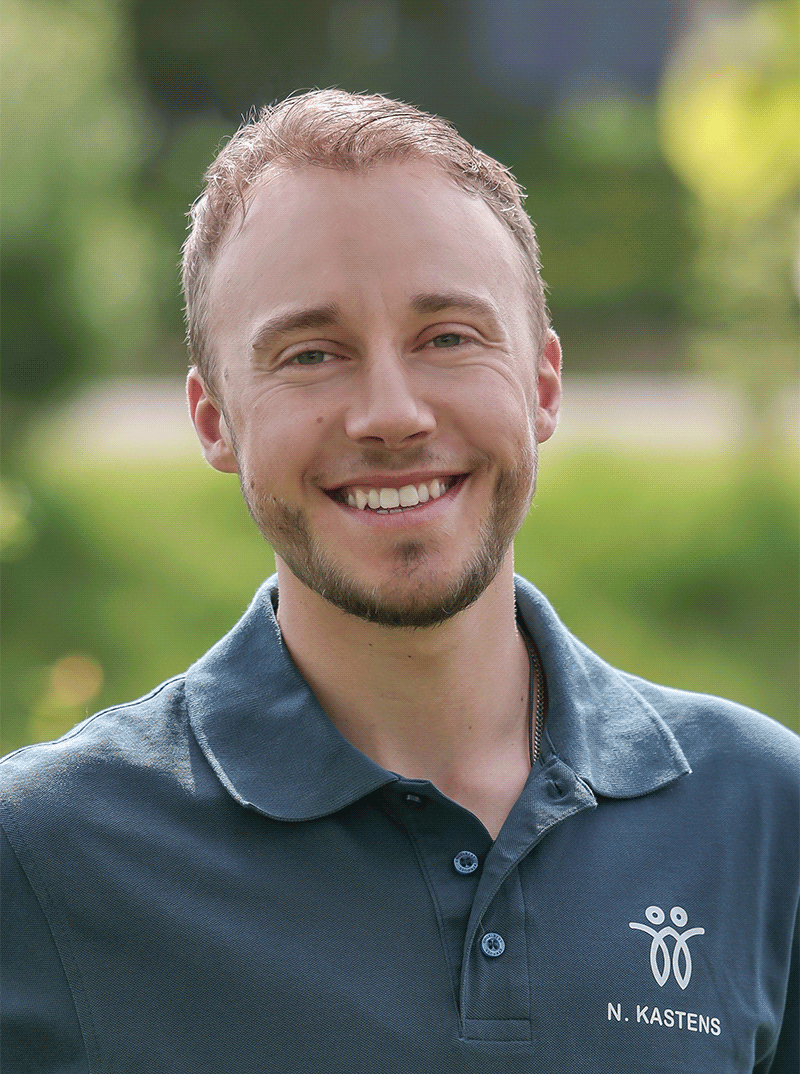 Bereich Physiotherapie Portrait von Physiotherapeut Nicolas Kastens